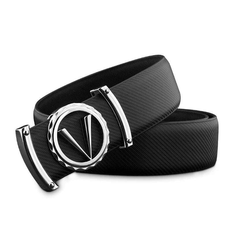 3.3cm Luxury Letter V Designer Leather Belt