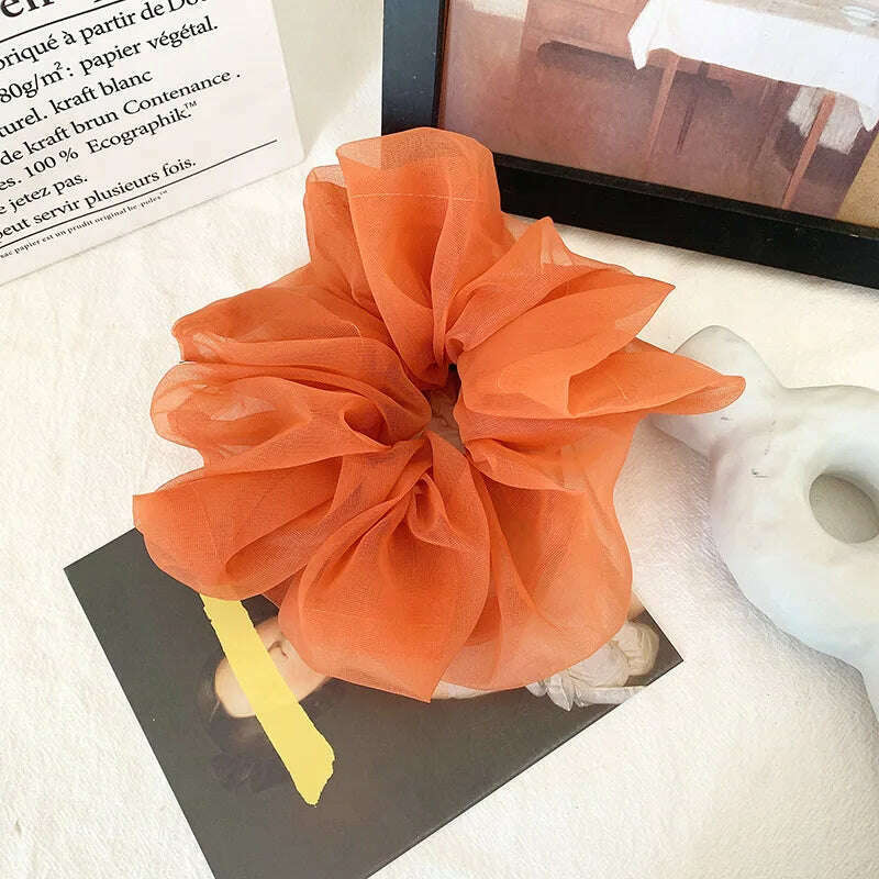 Summer Organza Silk Scrunchies