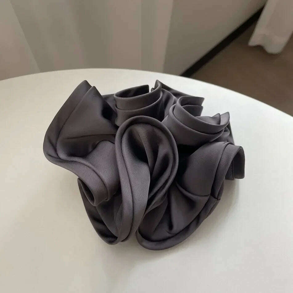 Korean Fashion Big Size Scrunchie Ruffle Hair Bands