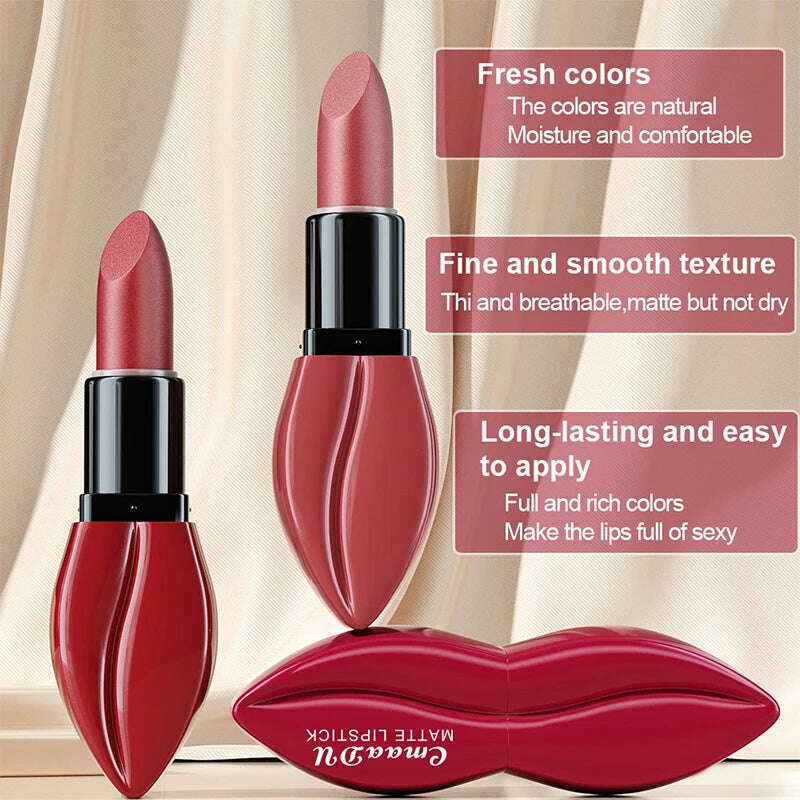 Waterproof Matte Velvet Lip Gloss – Long-Lasting Lipstick