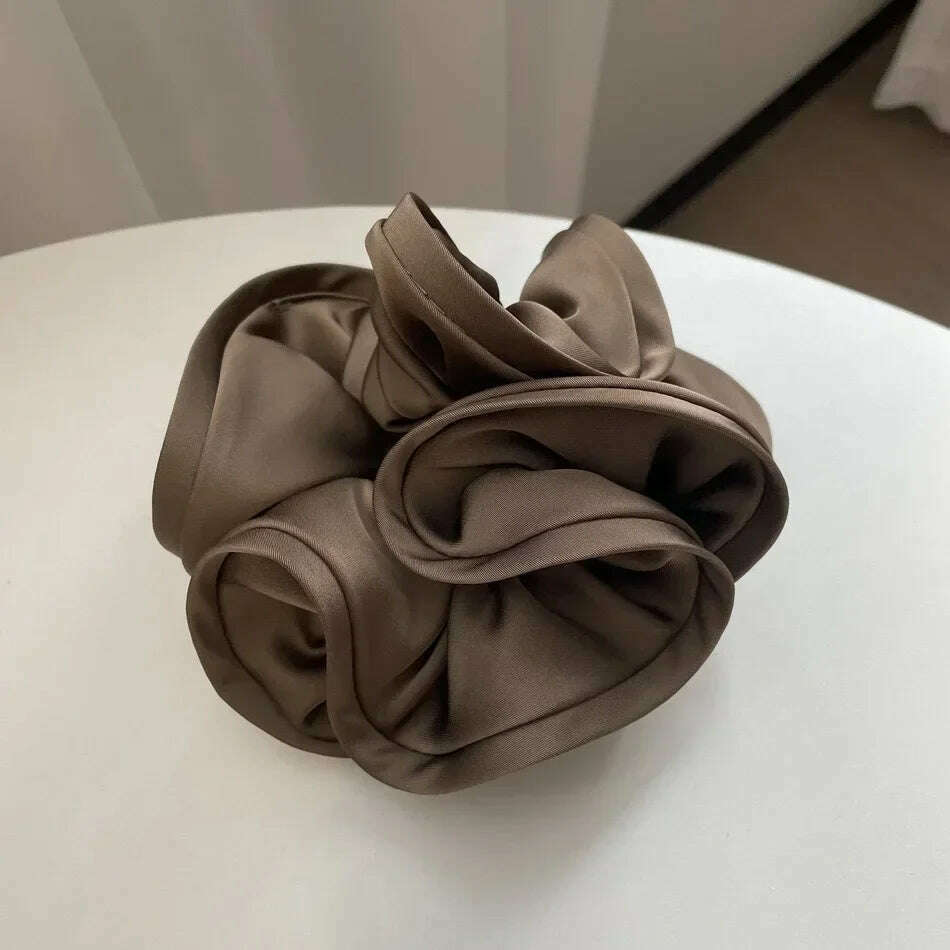 Korean Fashion Big Size Scrunchie Ruffle Hair Bands