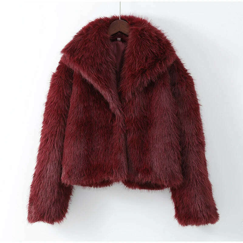 Fashion Faux Fur Jacket Coat for Women – Cozy & Stylish Winter Cardigan