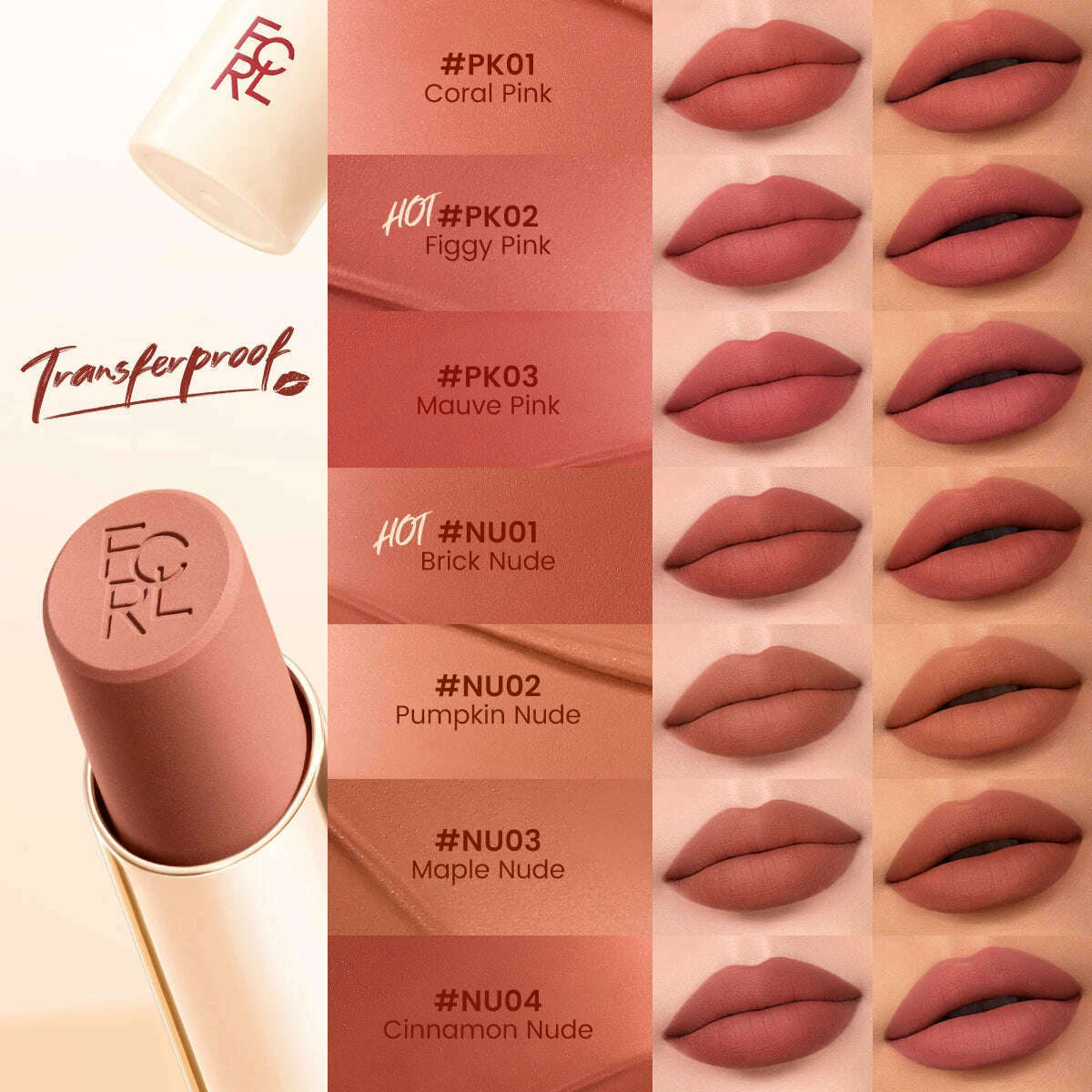 FOCALLURE Lightweight Matte Lipstick
