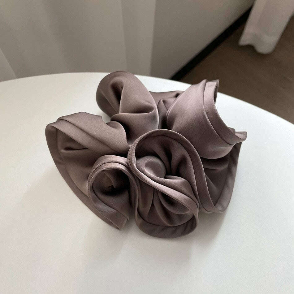 Korean Fashion Big Size Scrunchie Ruffle Hair Bands
