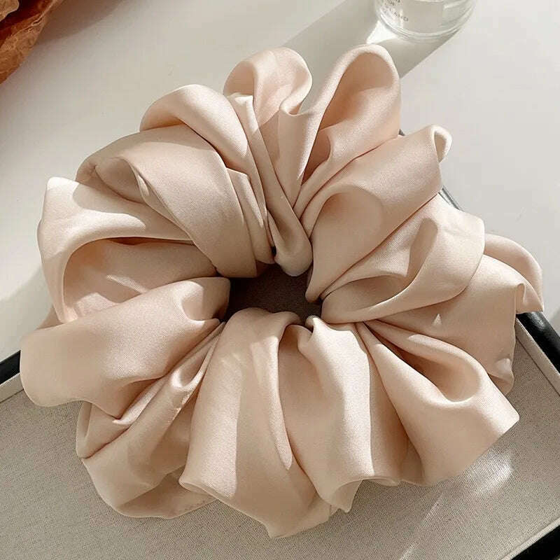 Oversize Satin Scrunchies Elastic Hair Bands