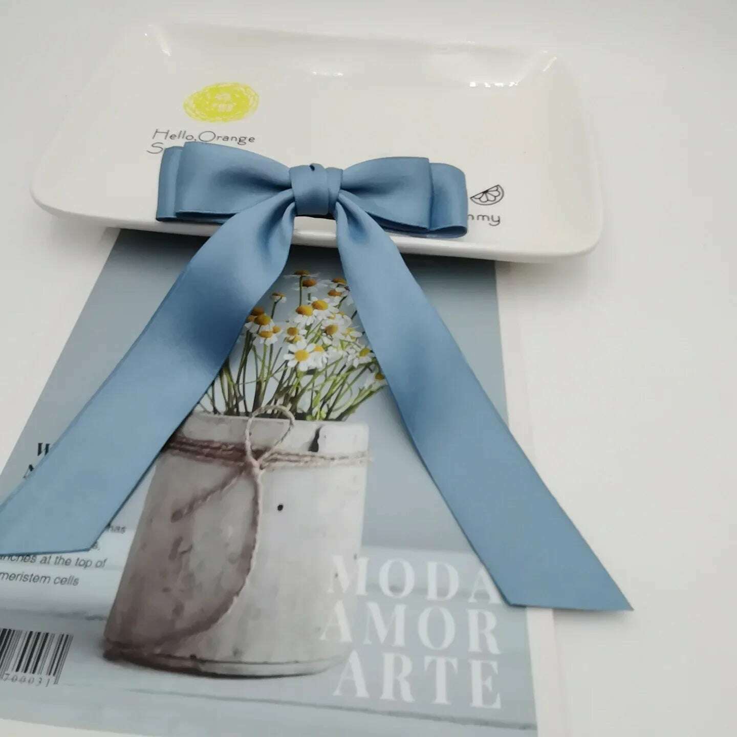 Elegant Fabric Hair Bow Hairpin