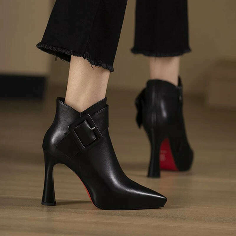 JMPRS Women's High Heel Ankle Boots