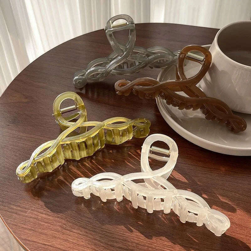 13cm Large Acrylic Geometric Hair Claw Clip for Women