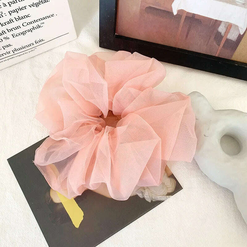 Summer Organza Silk Scrunchies