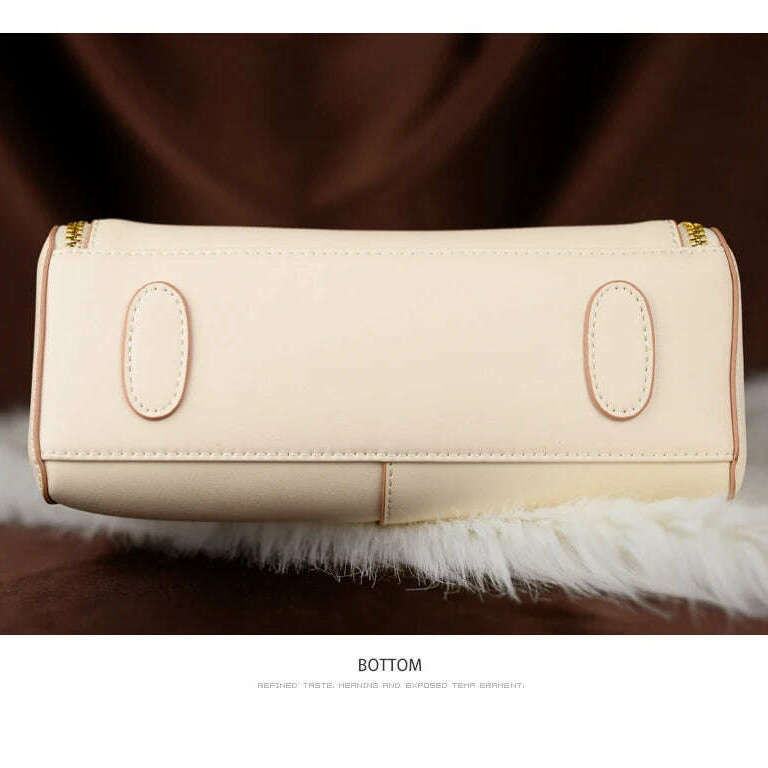 FOXER Split Leather Crossbody Bag Elegant & Spacious