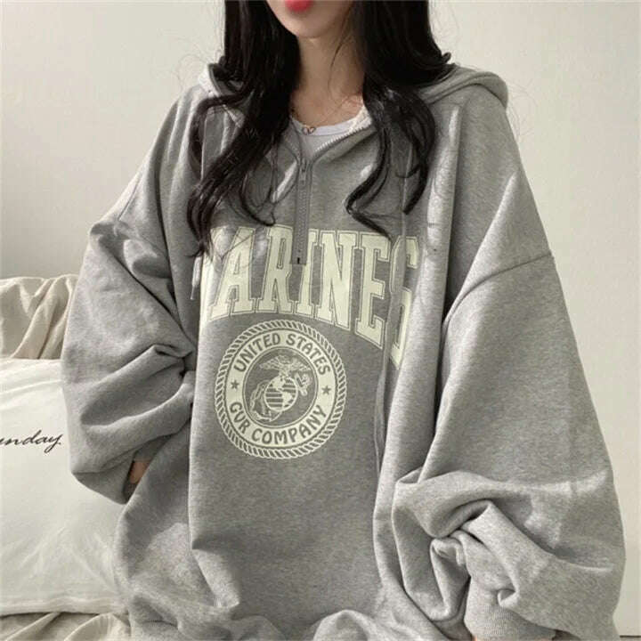 2024 Women's Oversized Casual Warm Zipper Hoodie Jacket - D&M Boutique