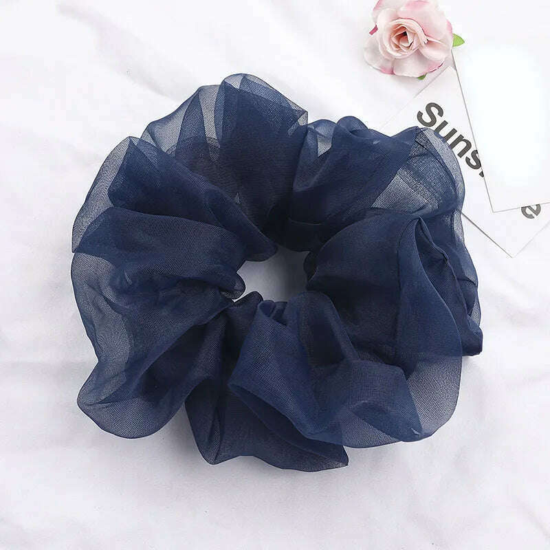 Summer Organza Silk Scrunchies