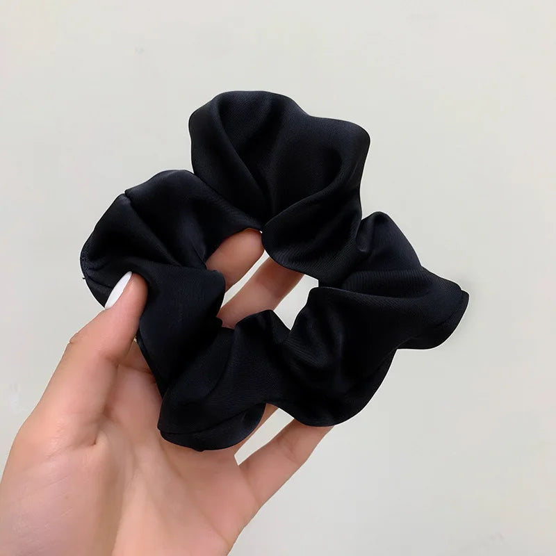 Elegant Silk Elastic Hair Band Scrunchie