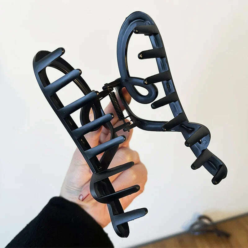 Vintage Heart Shape Plastic Hair Claw