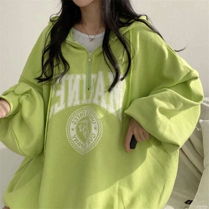 2024 Women's Oversized Casual Warm Zipper Hoodie Jacket - D&M Boutique