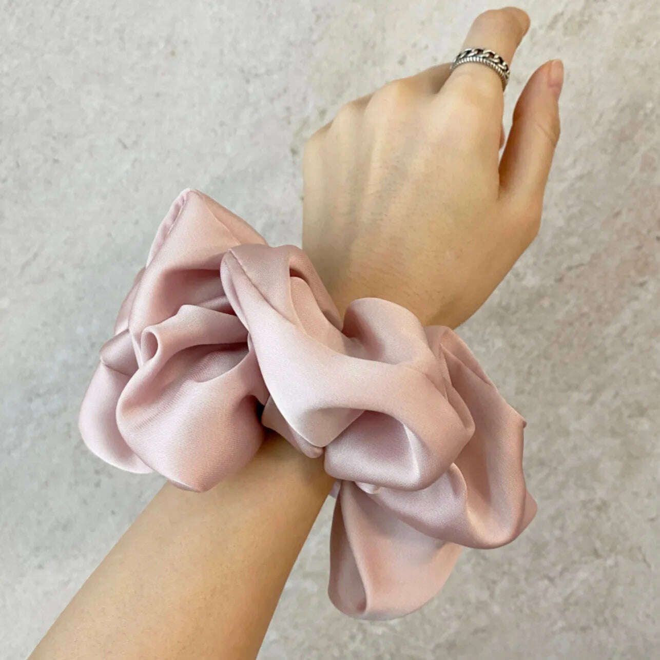 Oversized Silk Scrunchies for Women
