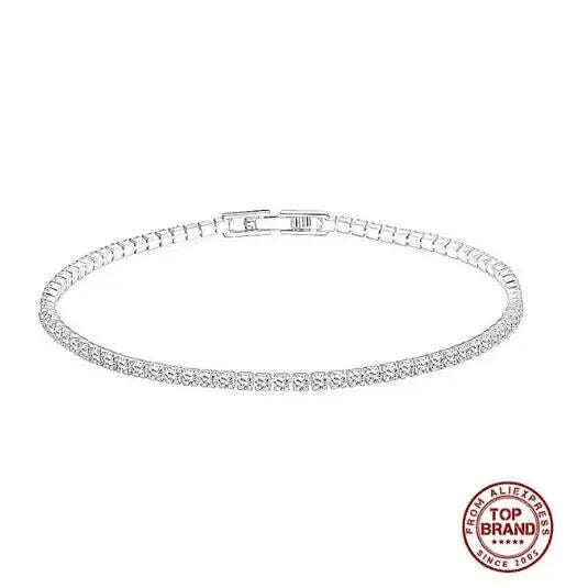 3MM D VVS Moissanite Tennis Bracelet S925 Wedding Gift