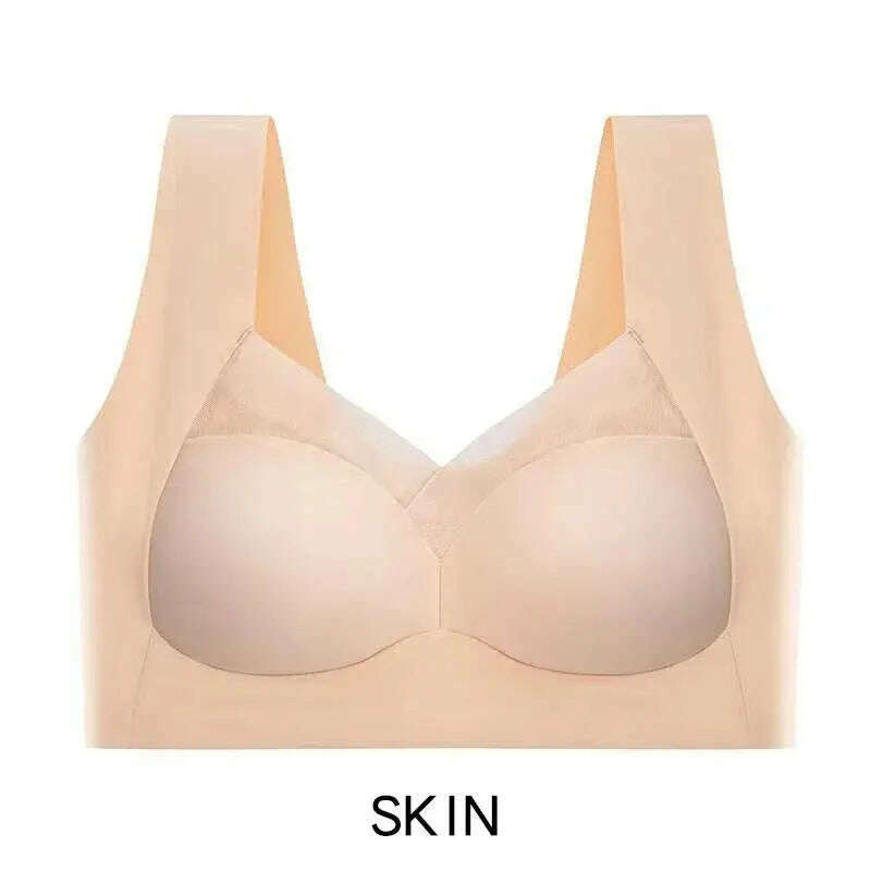 Seamless Large Size Bra: Anti-Sagging, Wire-Free, Comfortable - D&M Boutique