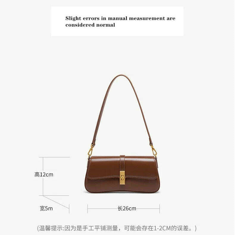 YANATARI Cowhide Leather Crossbody Bag - Vintage Luxury