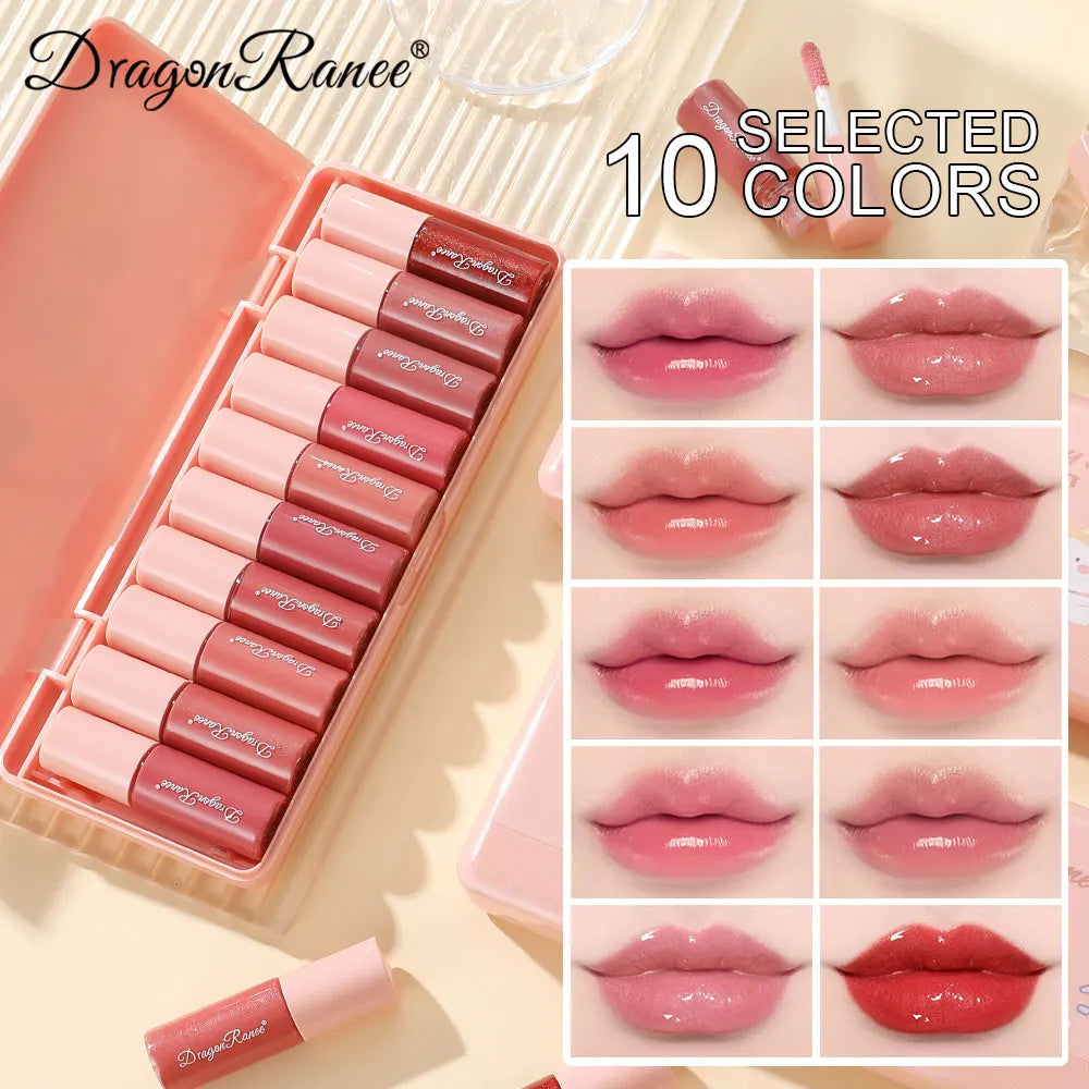 Dragon Ranee 10-Piece Glitter Lip Gloss Set