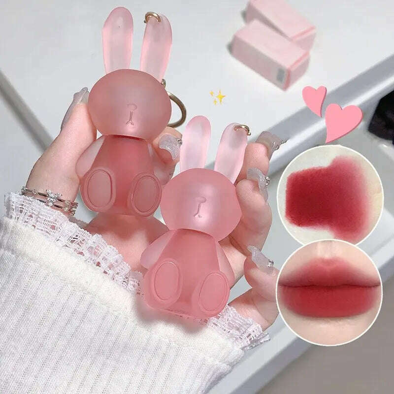 Gege Bear Rabbit Lip Glaze – Matte Velvet Lip Clay