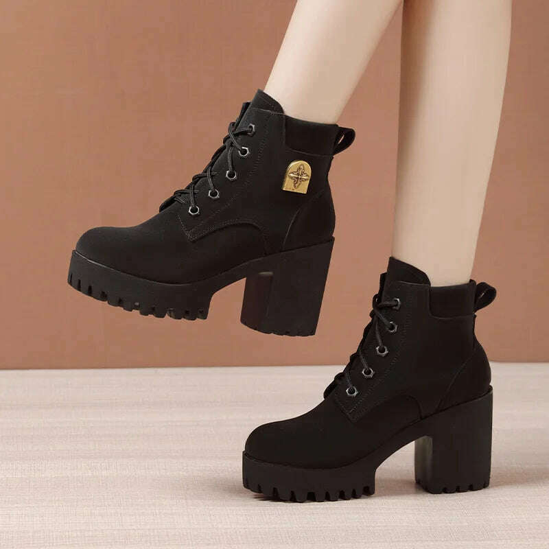 Elegant High Heel Ankle Boots for Women
