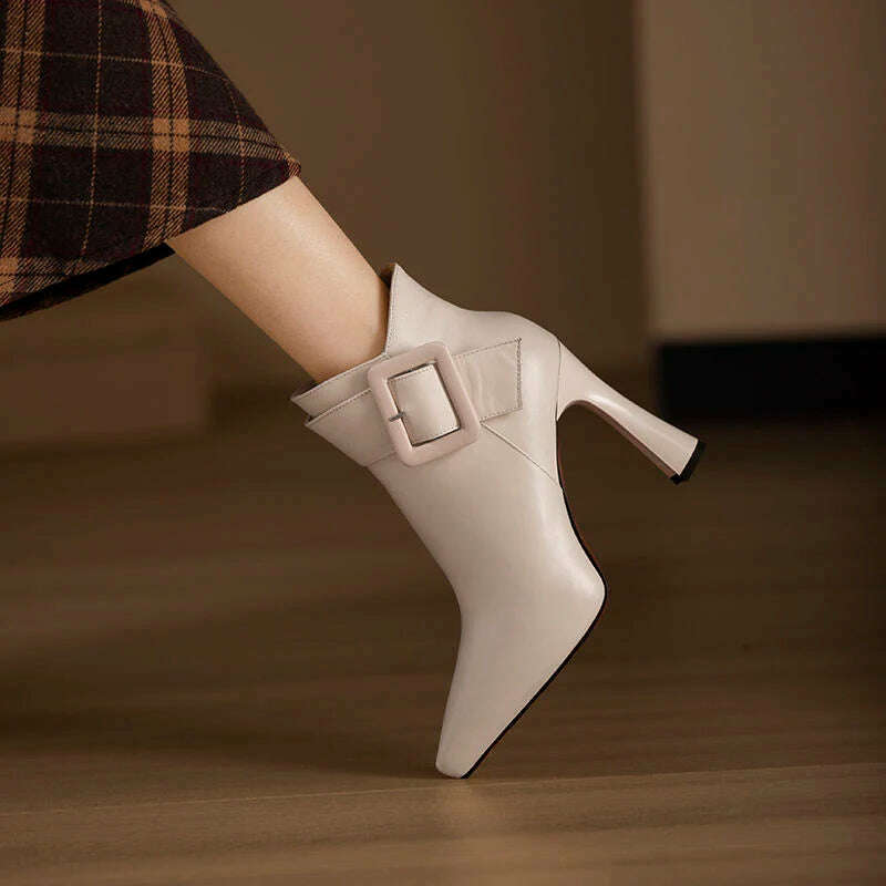 JMPRS Women's High Heel Ankle Boots
