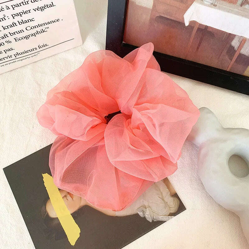 Summer Organza Silk Scrunchies