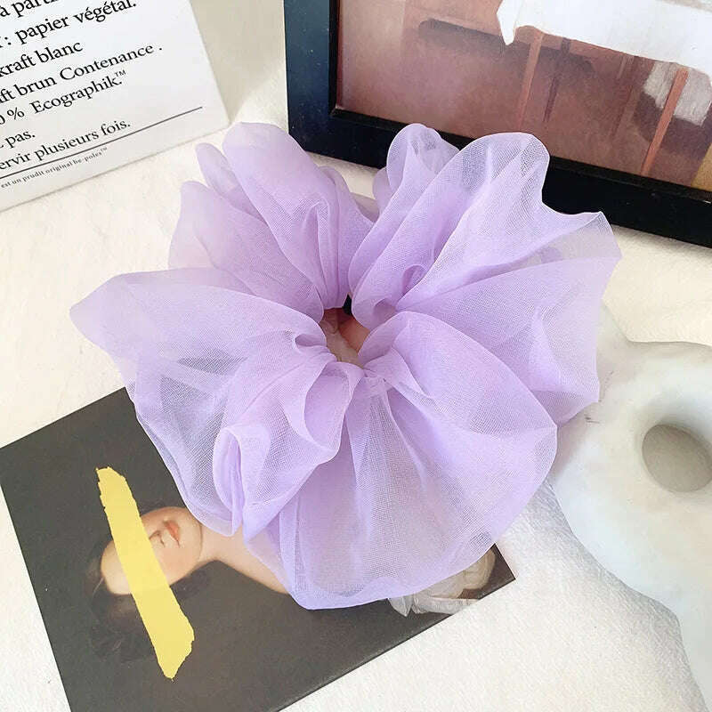 Summer Organza Silk Scrunchies