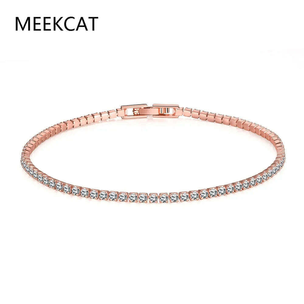 3MM D VVS Moissanite Tennis Bracelet S925 Wedding Gift