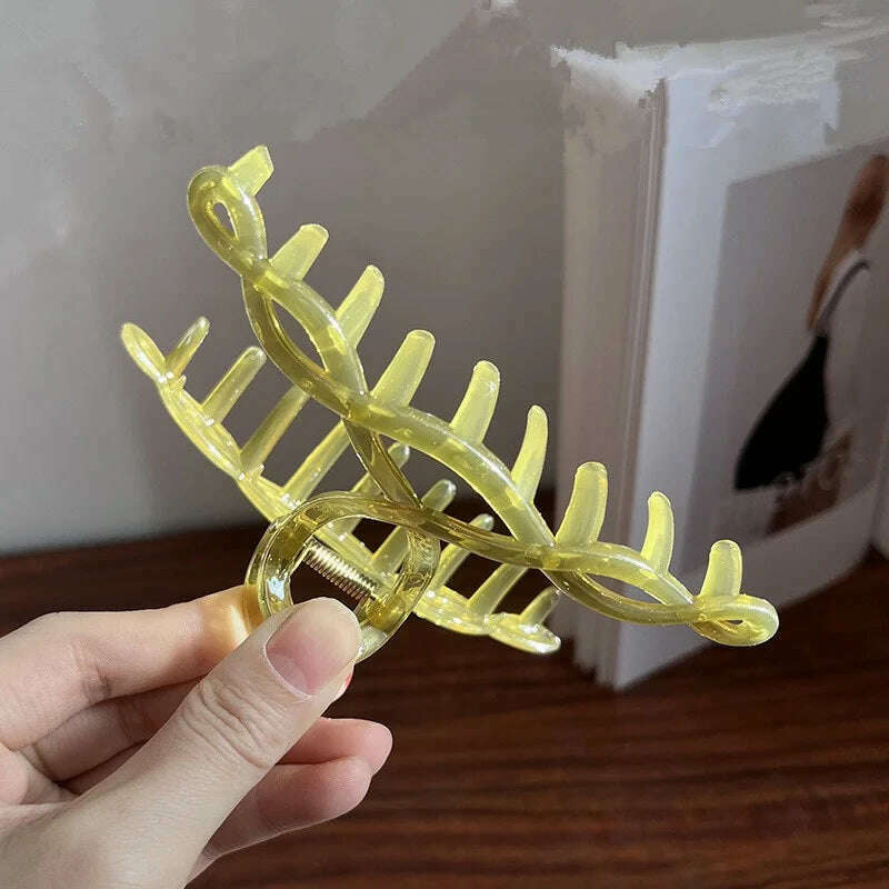 13cm Large Acrylic Geometric Hair Claw Clip for Women