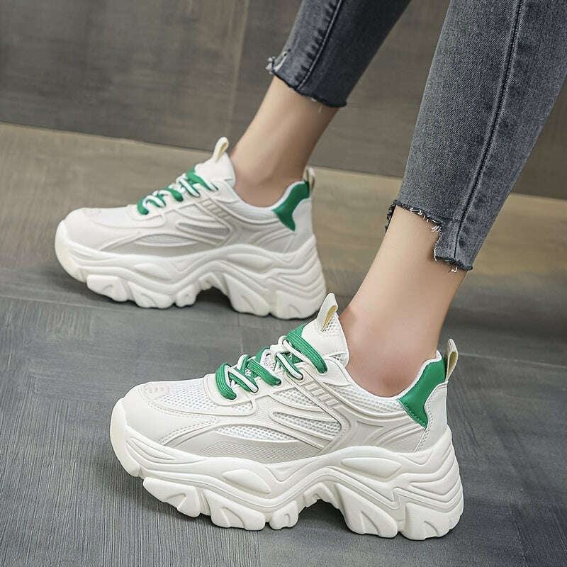 Women's Pure White Sports Shoes