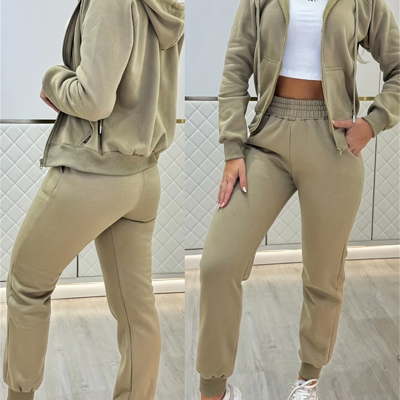 Women’s Hoodie & Pants Set – Casual Winter Outfit