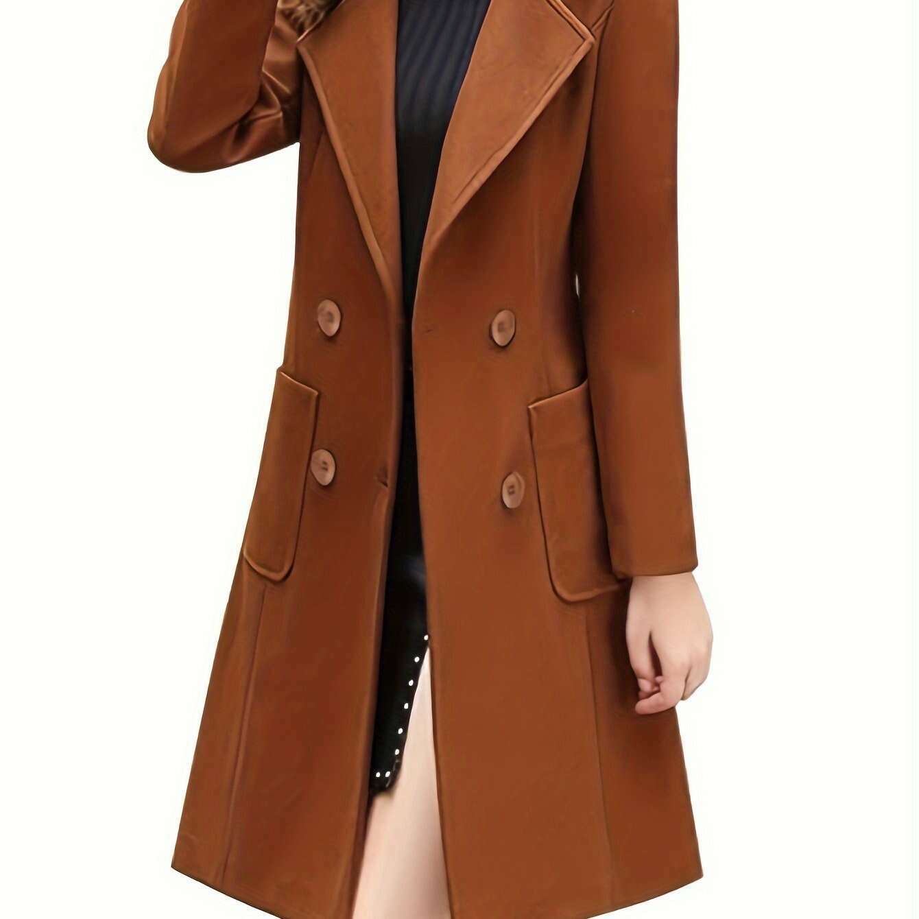 Women's Winter Blend Mid-Length Double-Breasted Coat