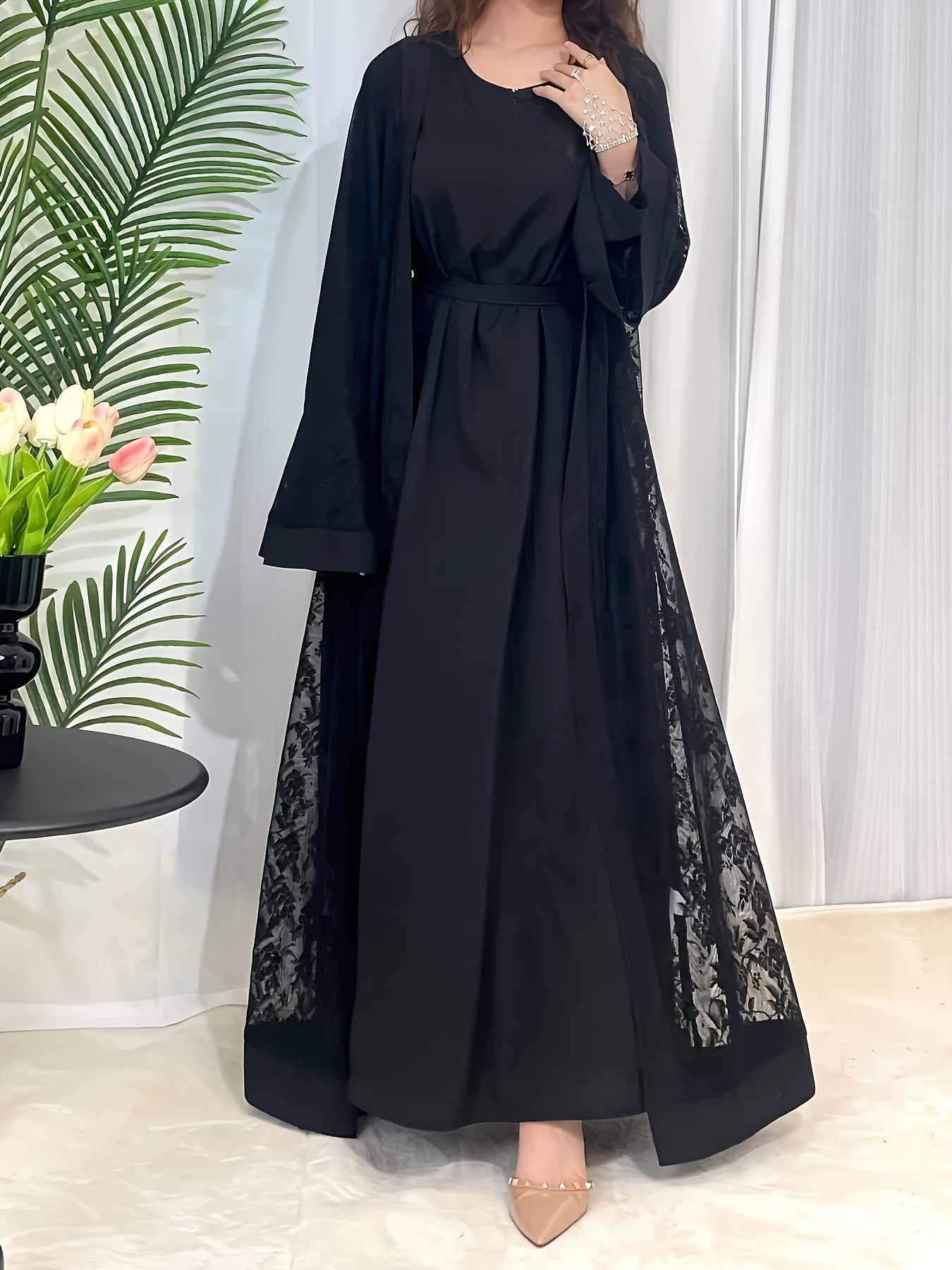 Muslim Elegant Lace Lingerie Set 6420-1
