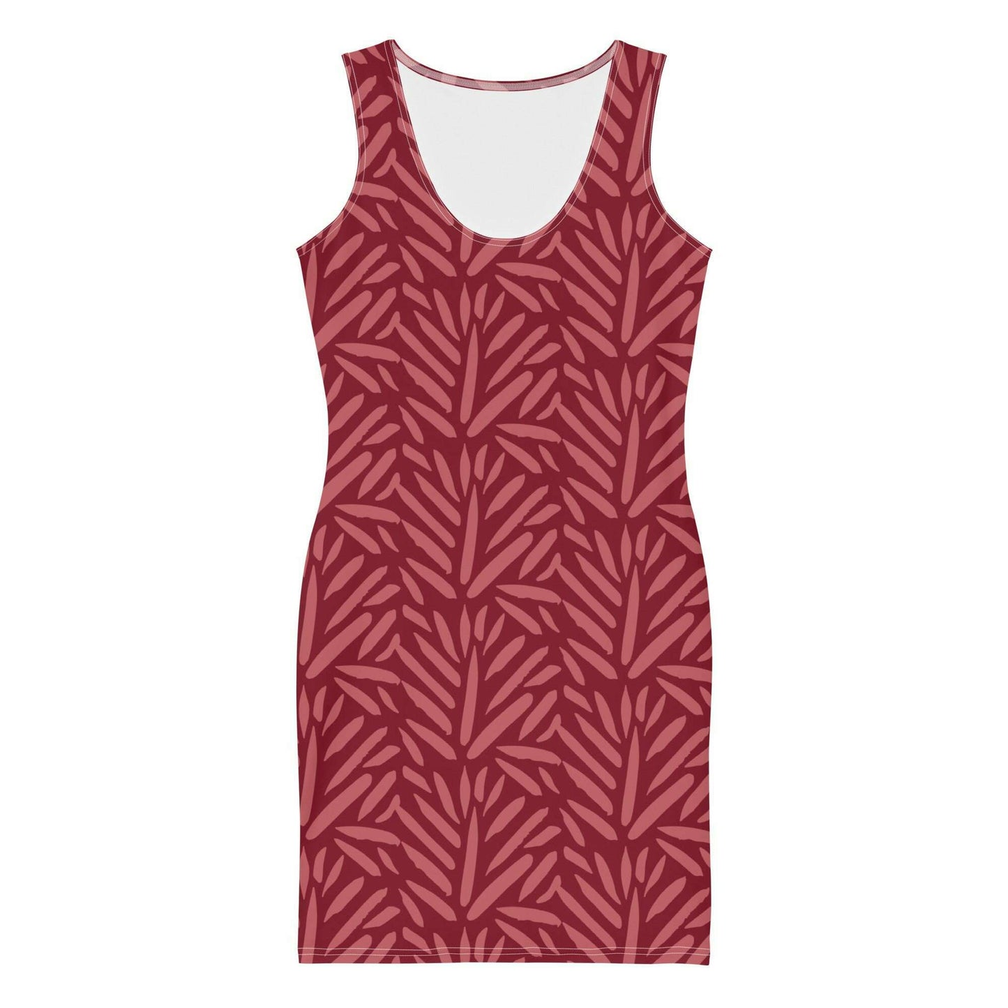 Burgundy Bodycon Dress – Sleek & Figure-Hugging