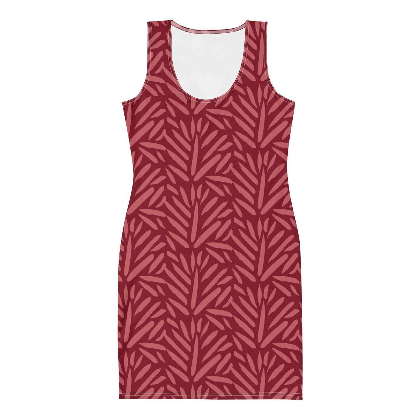 Burgundy Bodycon Dress – Sleek & Figure-Hugging