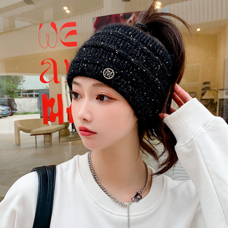 Women’s Winter Hat – Stretchy Open-Top Beanie