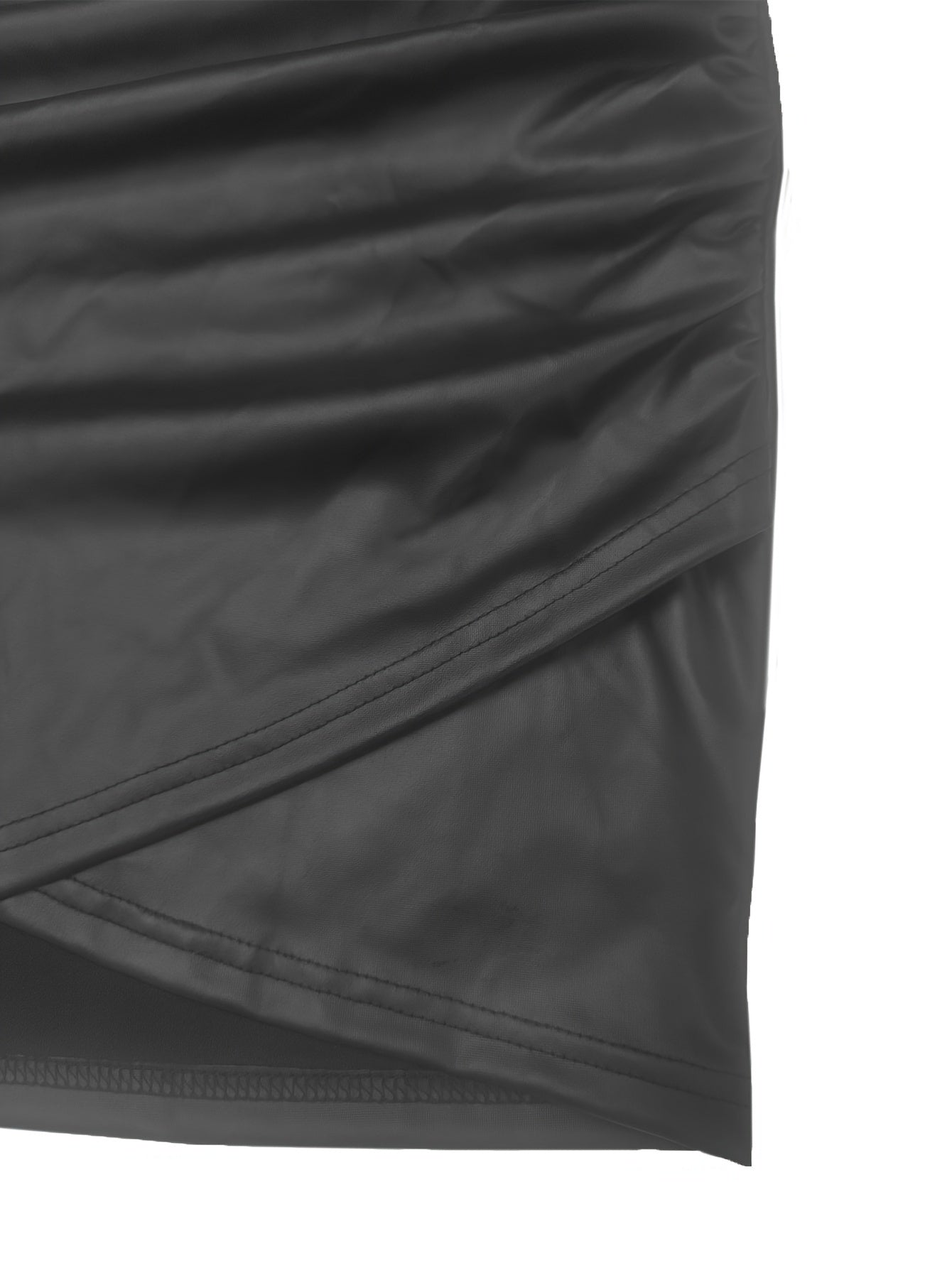 Chic Faux Leather Bodycon Dress