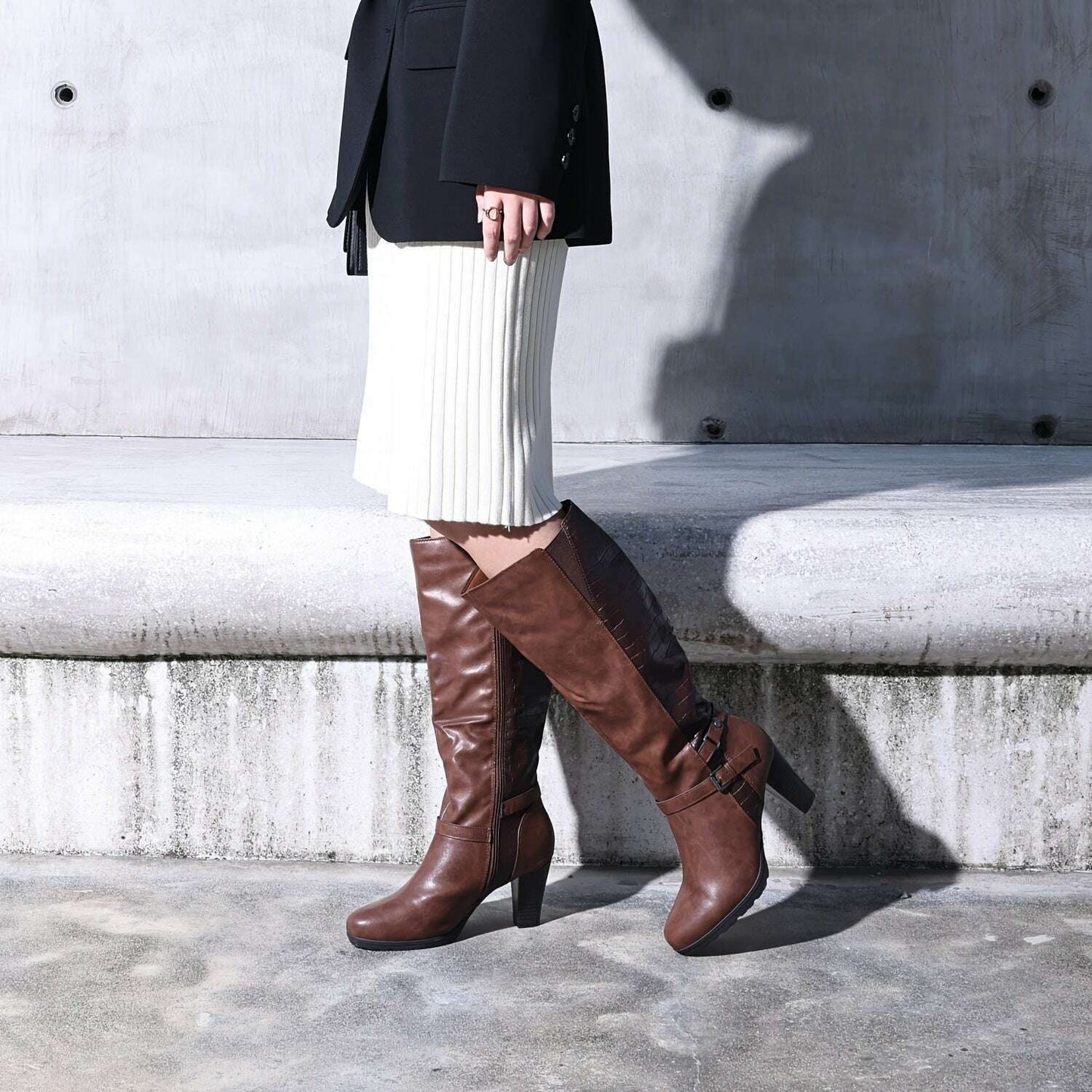 TOPVITA Elegant Knee High Boots for Women