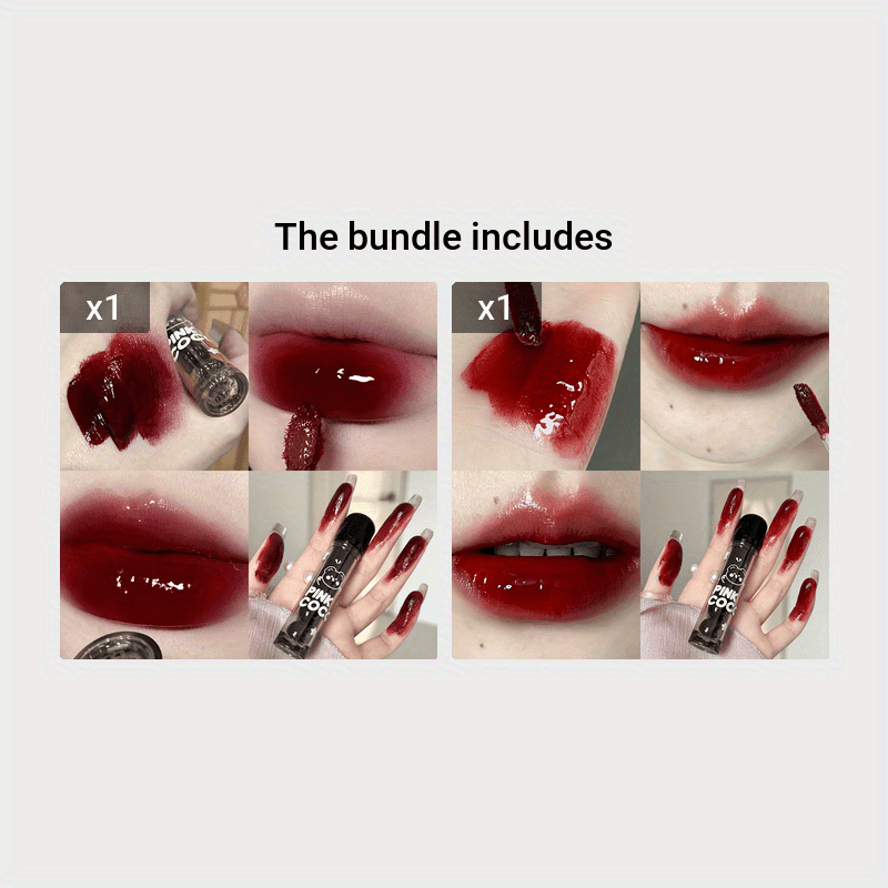 Bear Dudu Mirror Lip Glaze: Non-Fading, Whitening, Glossy Finish
