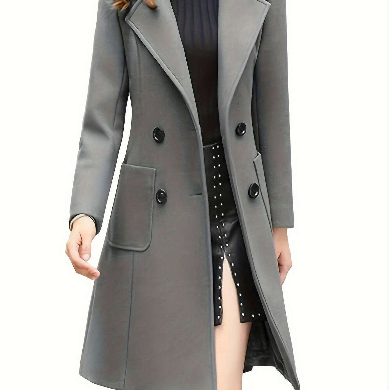 Women's Winter Blend Mid-Length Double-Breasted Coat