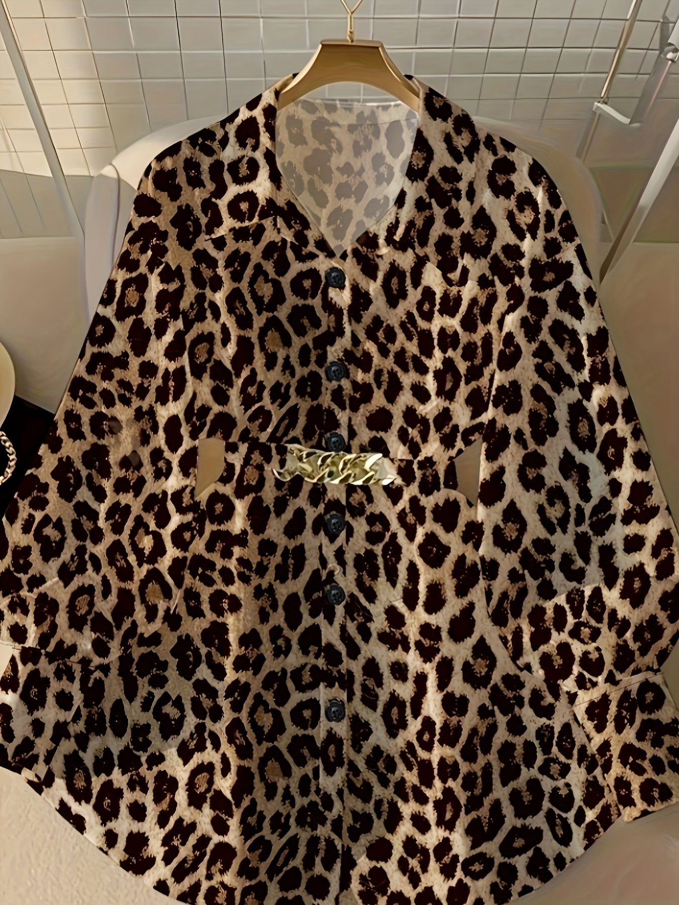 Loose Long-sleeved Casual Retro Style Women'S Top For Going Out; Fashionable Shirt With A Belt