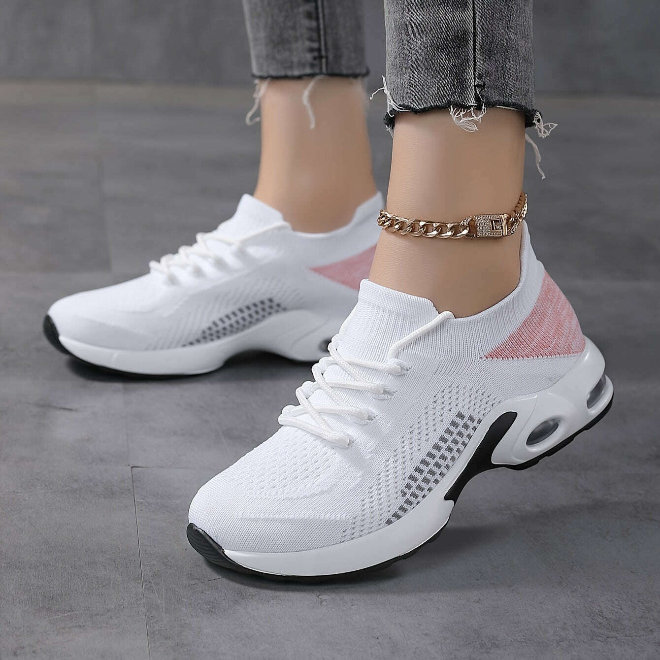 Women's Breathable Knitted Sock Sneakers