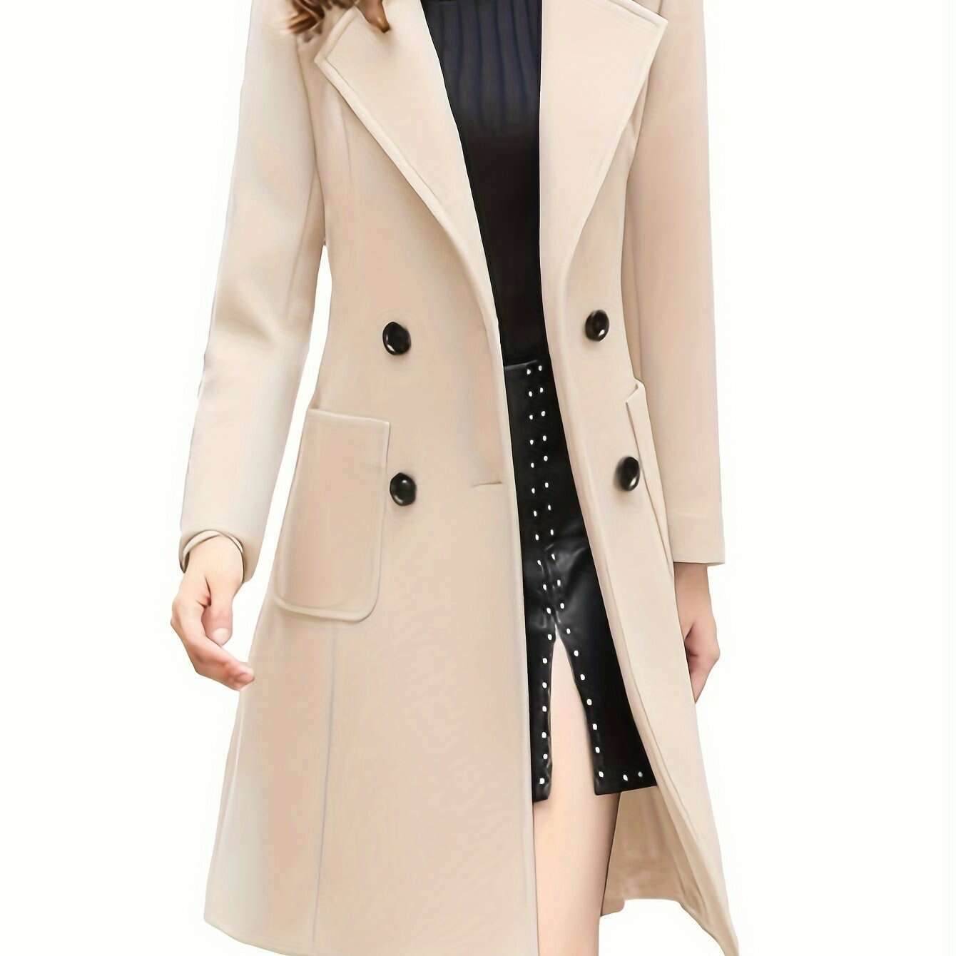 Women's Winter Blend Mid-Length Double-Breasted Coat
