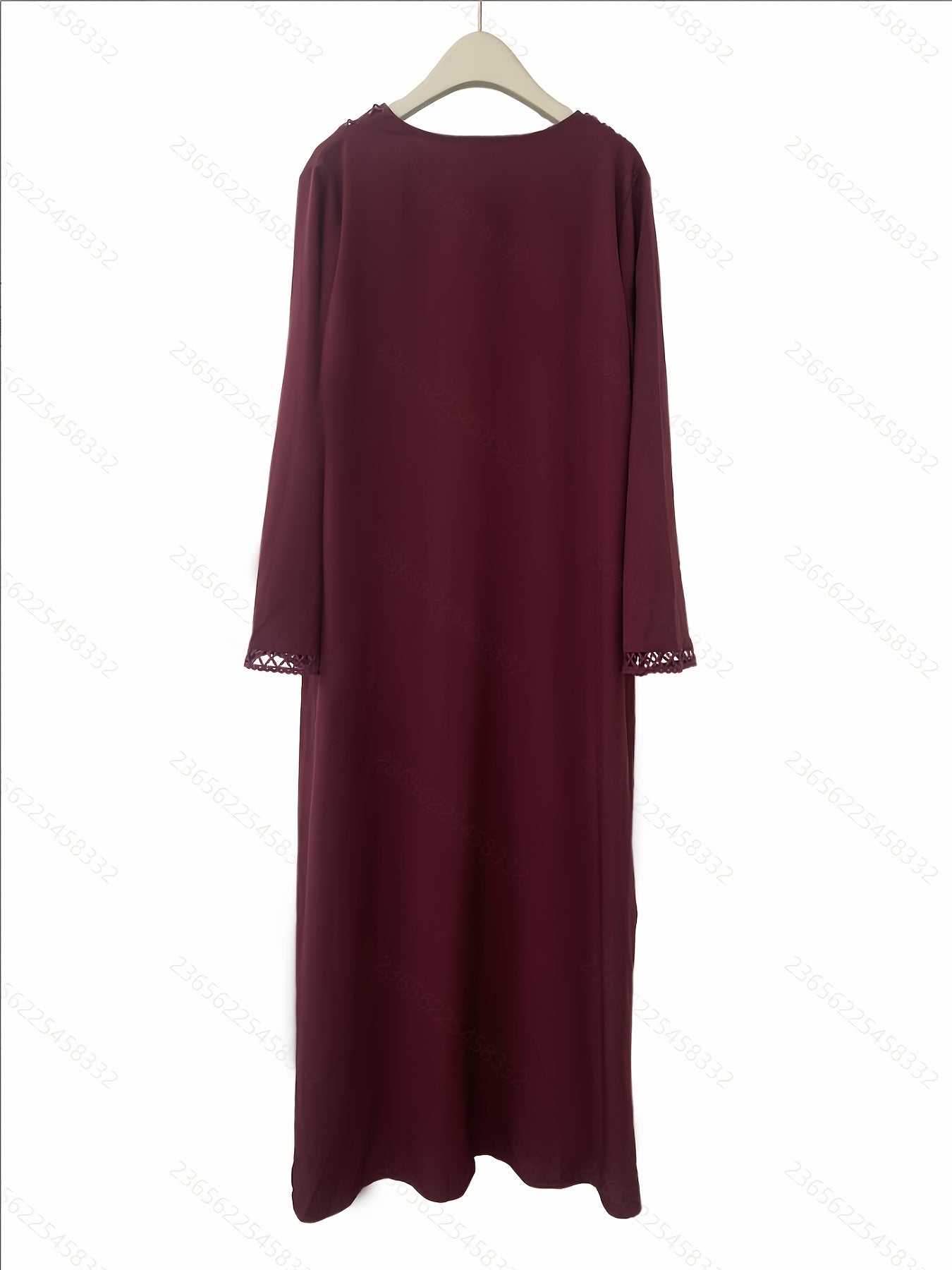 Open robe set with lace, sleeveless slip dress and chiffon headscarf - lightweight, simple, and breathable, suitable for spring and summer
