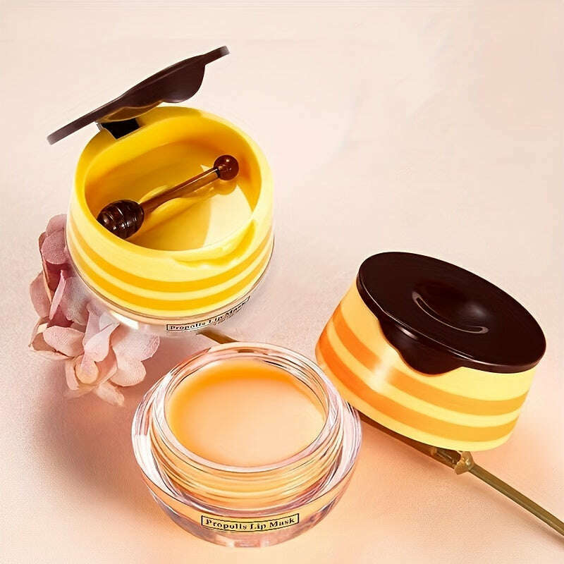 Nourishing Honey Lip Balm & Mask Duo: Hydrating & Repairing