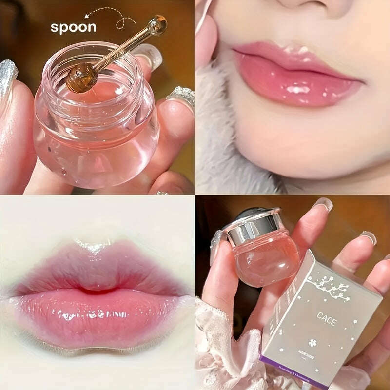 3pcs Rose Cherry Peach Lip Balm Set