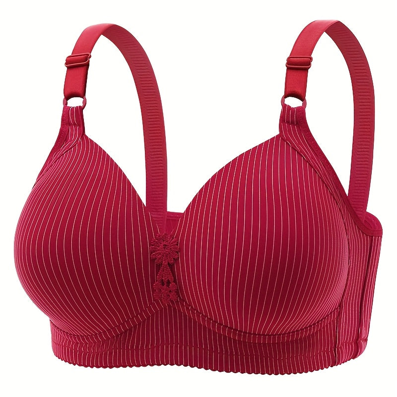 5pcs Seamless Push-Up Bras for Women Comfortable Breathable Bras, Plus Size Bra, Maternity Bra for Women, Adjustable Maternity Bras, Nursing Bras Plus Size, Front Button Bra, Nursing Support, Comfortable Lingerie, Elegant Lin