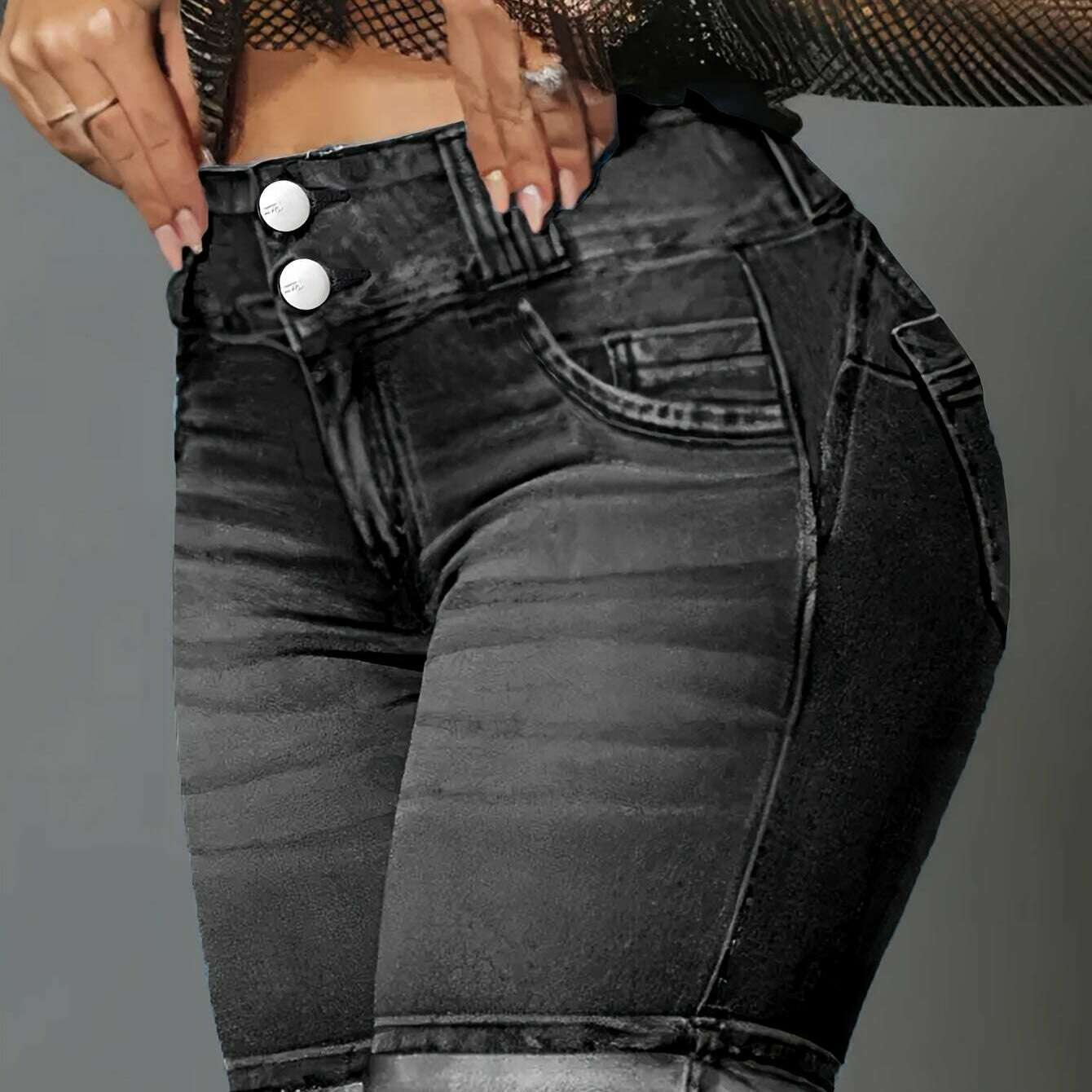 Women's Chic High-Waist Denim Shorts